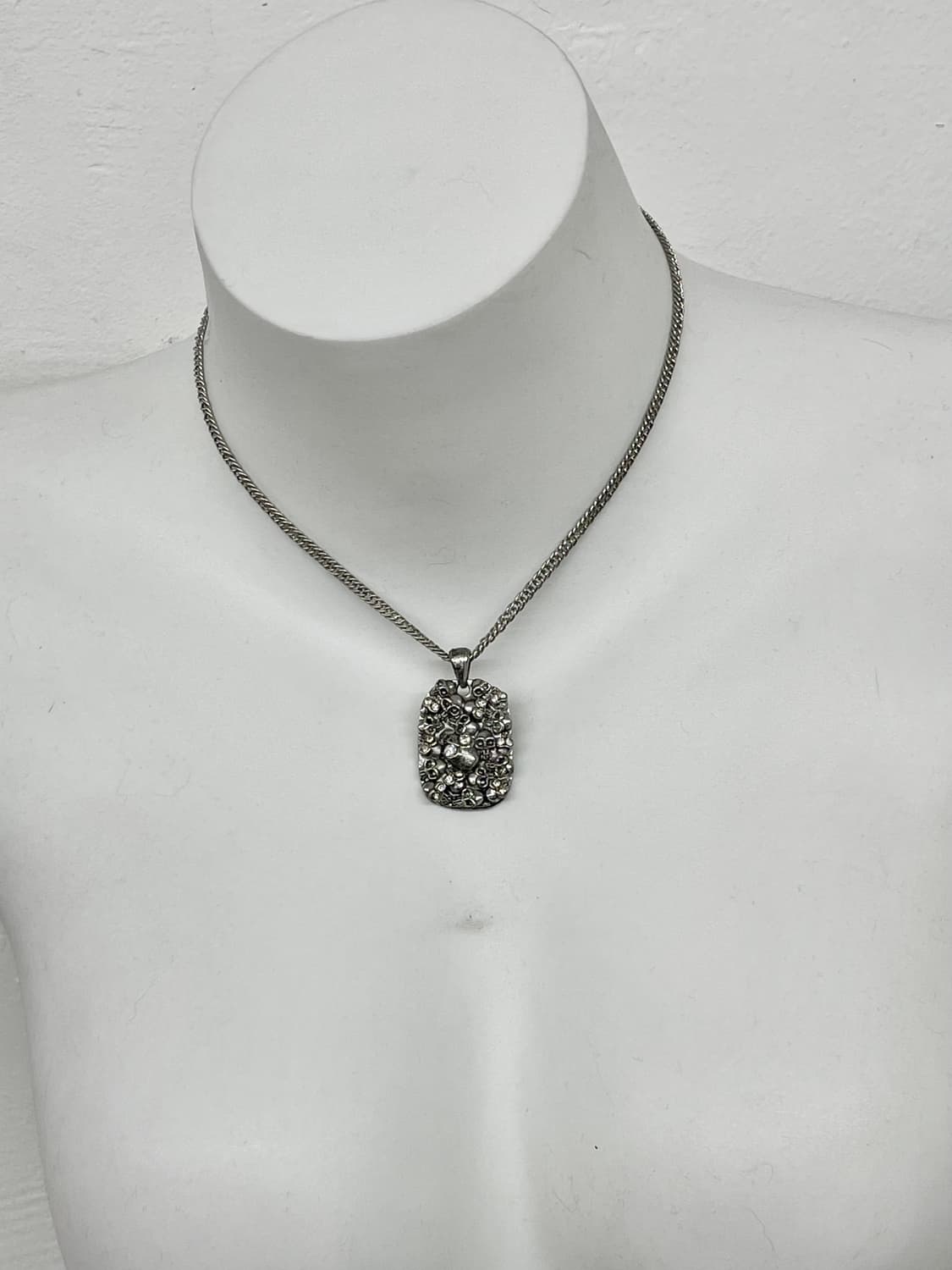 펑크 스컬 큐빅 네크리스 상품이미지1