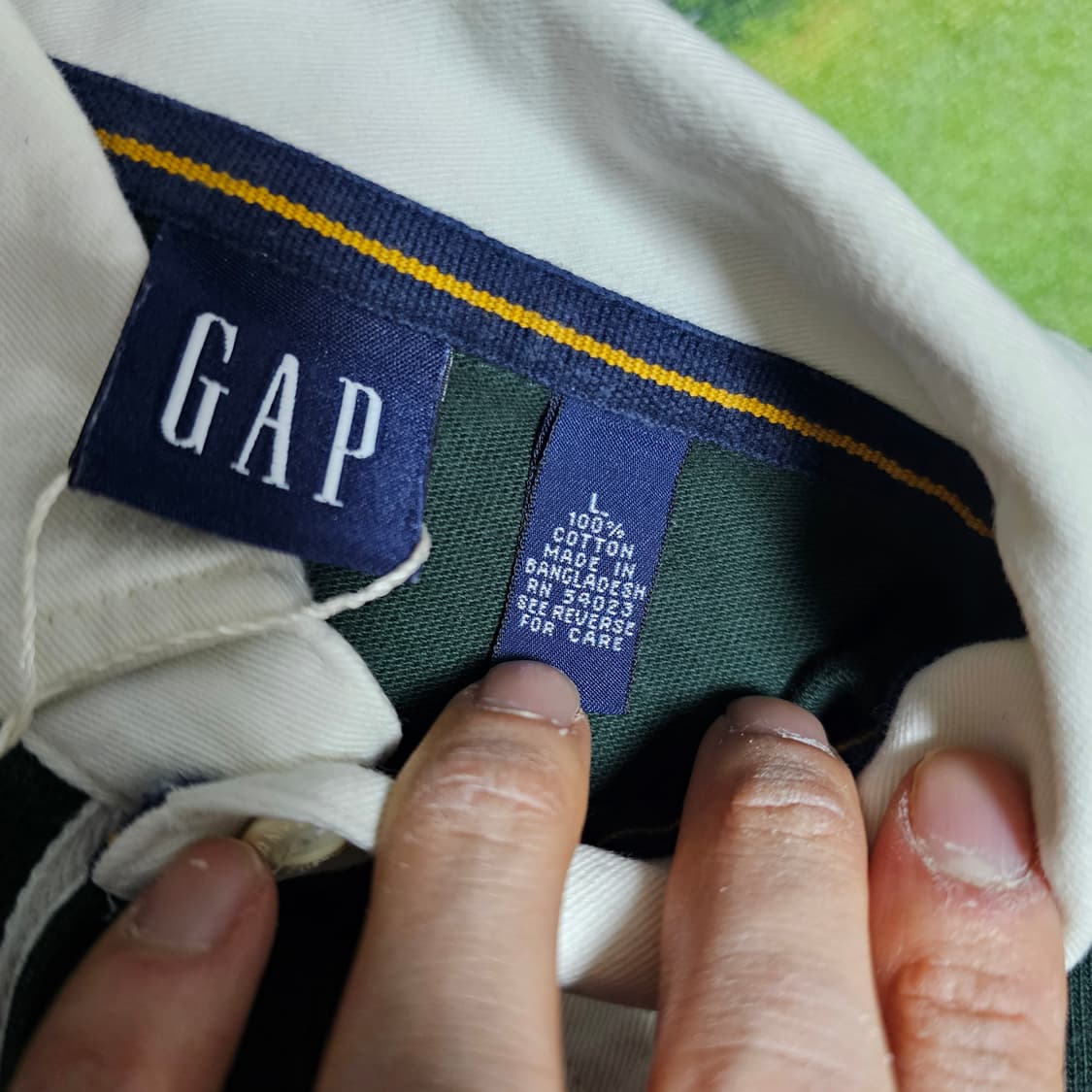 [L] 올드 gap 갭 럭비 셔츠 상품이미지4