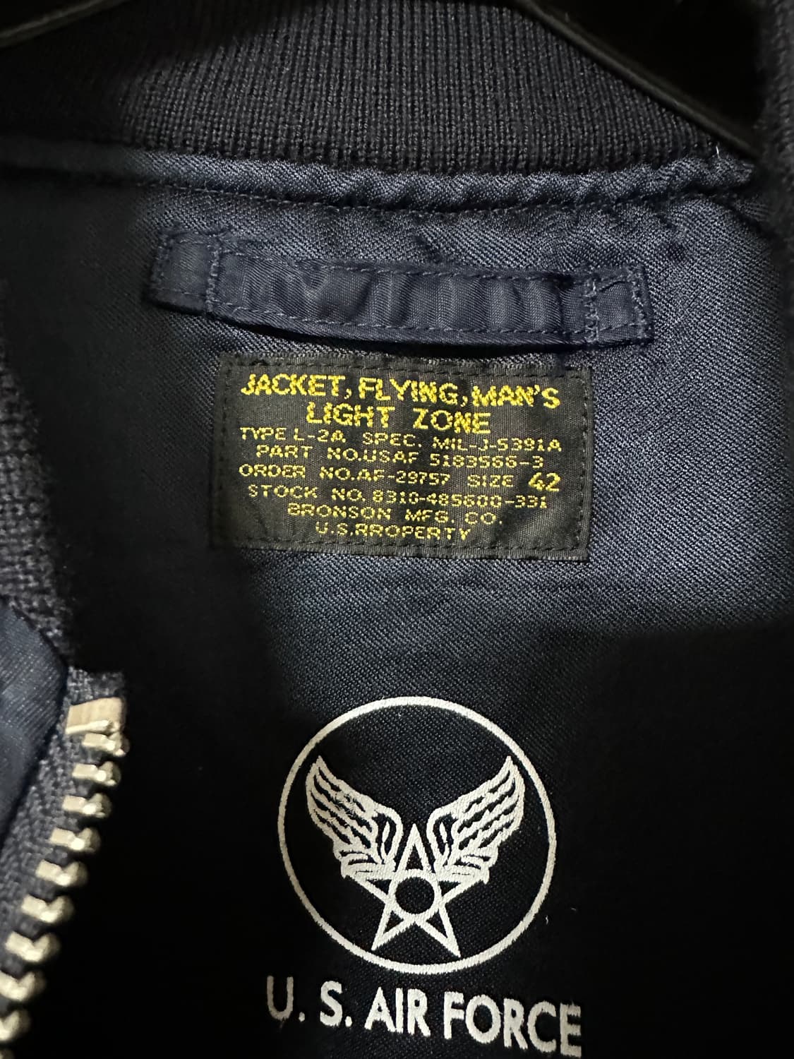 브론슨 L-2자켓 L사이즈(size 42) 네이비 상품이미지3