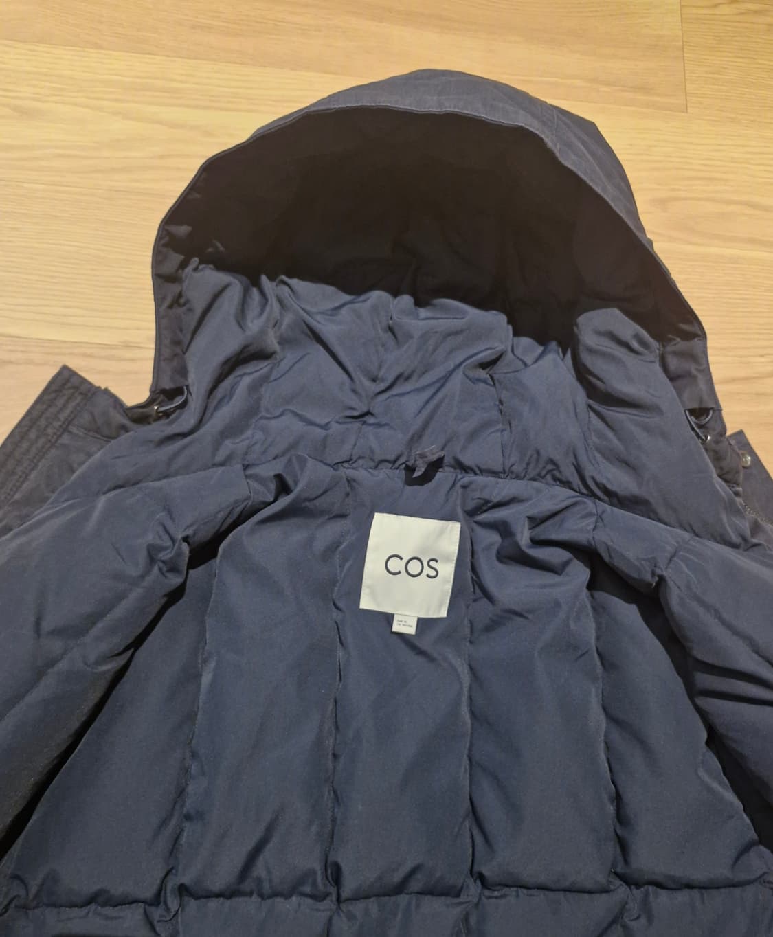 COS 코스 후디드 패딩 코트 XL 상품이미지4