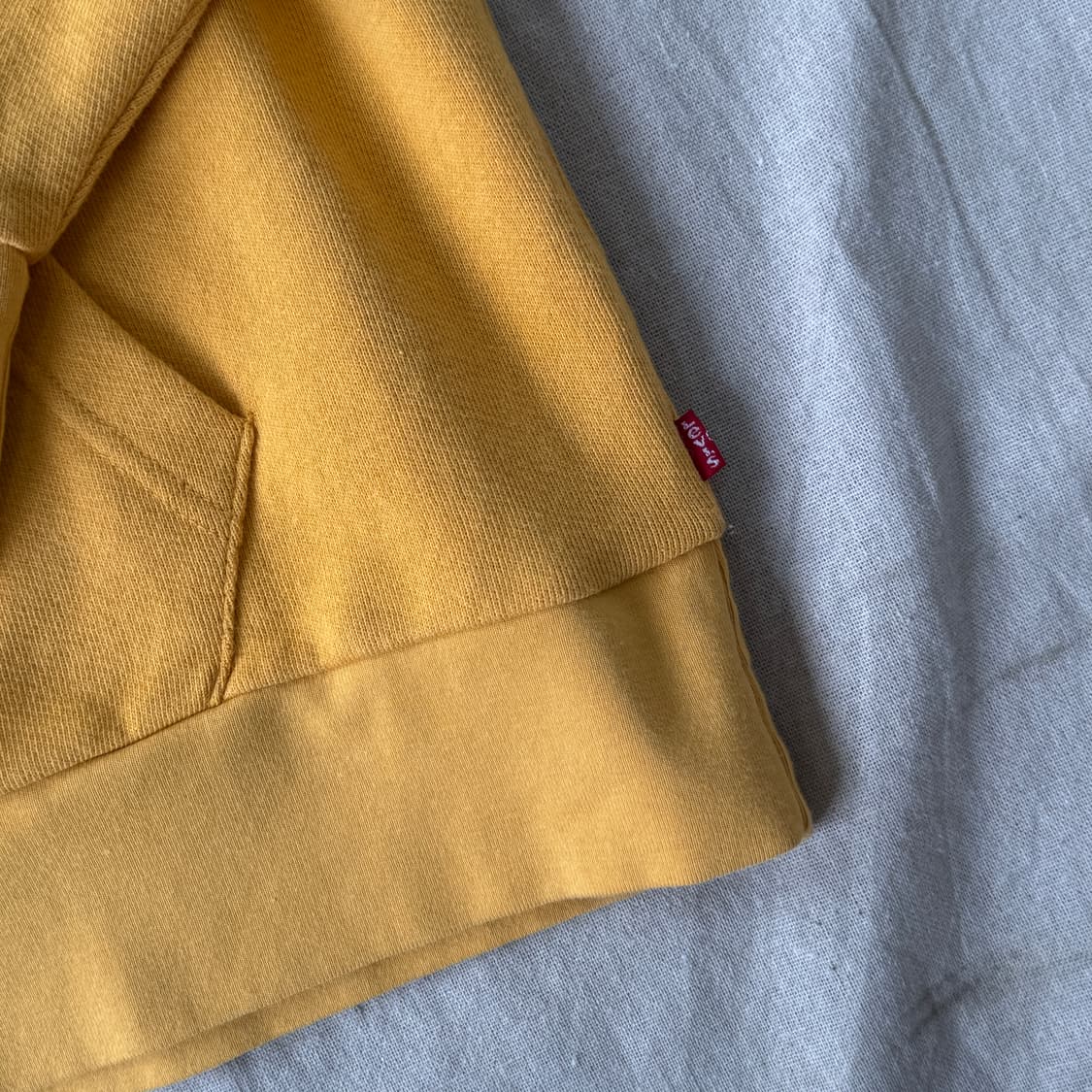 리바이스 옐로우 빅로고 후드 L 상품이미지3