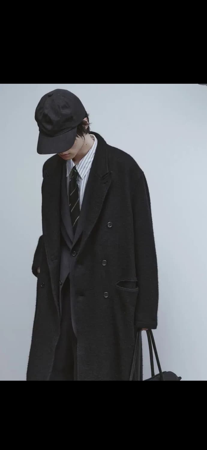 [L] 유스 보일드울 더블코트 상품이미지1