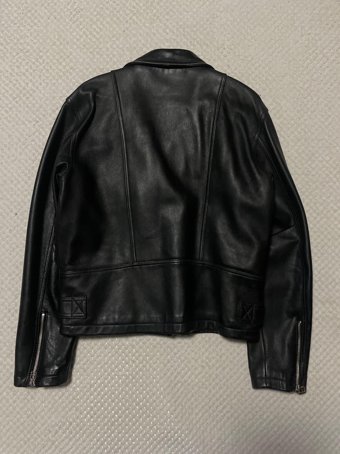 광희시장 웨스턴 무드 양가죽 클래식 모터사이클 레더 자켓 상품이미지3