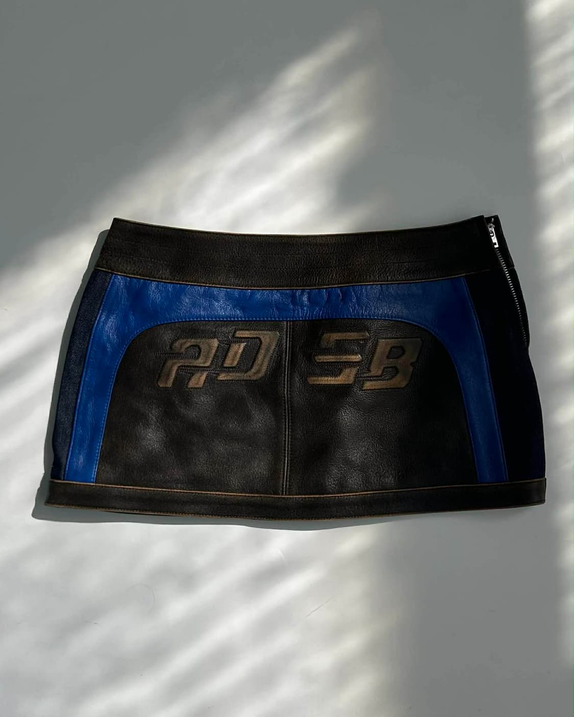 [34] 앤더슨벨 콤보 레이싱 레더 스커트 상품이미지3