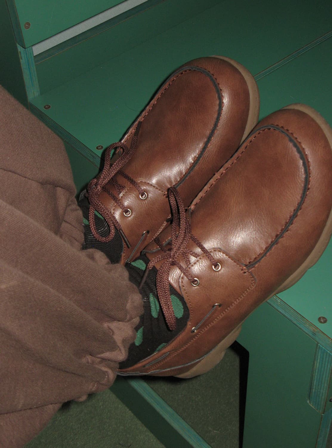 포기무디 Boat 0019. Cloud Rubber Sole Brown 상품이미지4