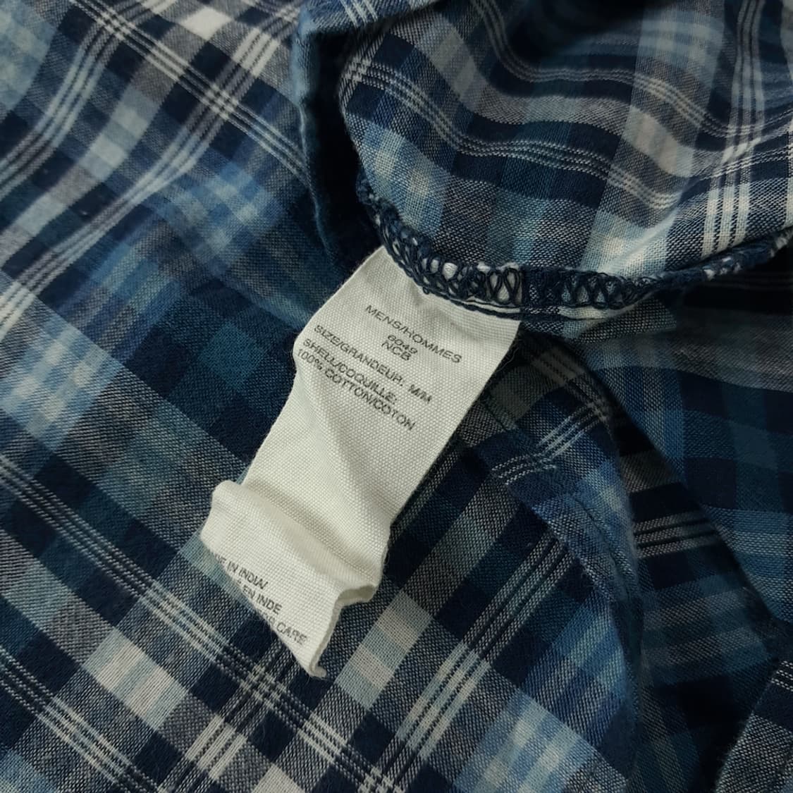 CK438 M 울리치 90s 타탄체크 블루 반팔 셔츠 남방 상품이미지5