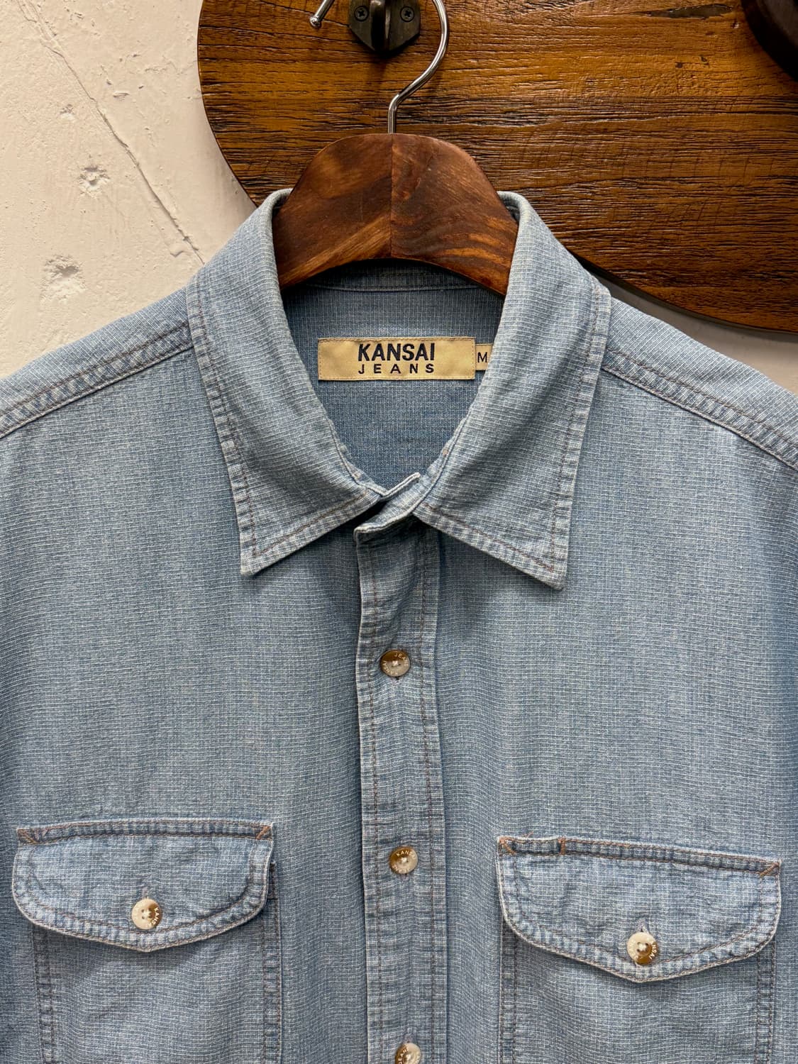 KANSAI Jeans Chambray Short Sleeve 상품이미지3