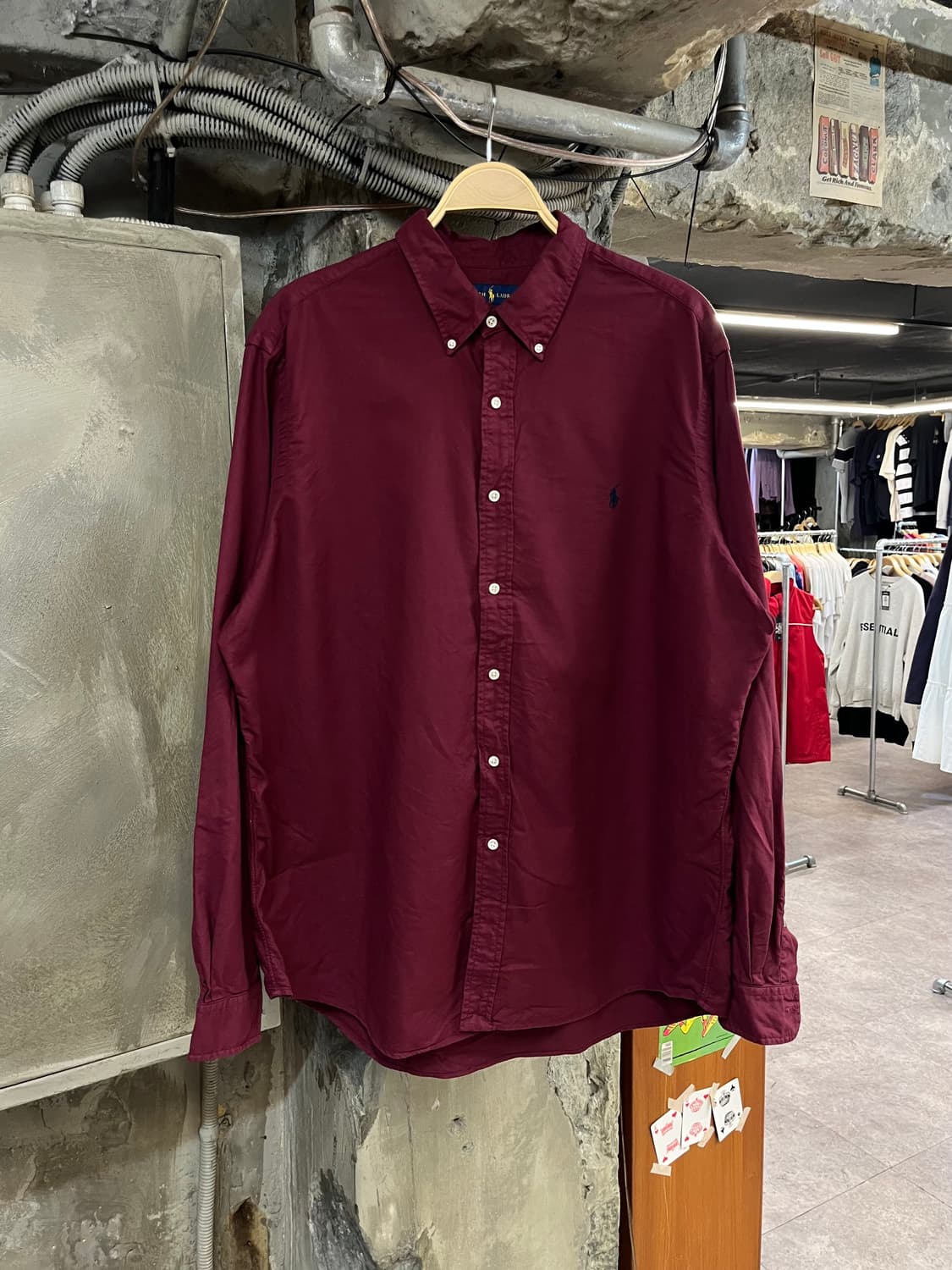 폴로 랄프로렌 셔츠 버건디 2XL #csz1101 상품이미지1