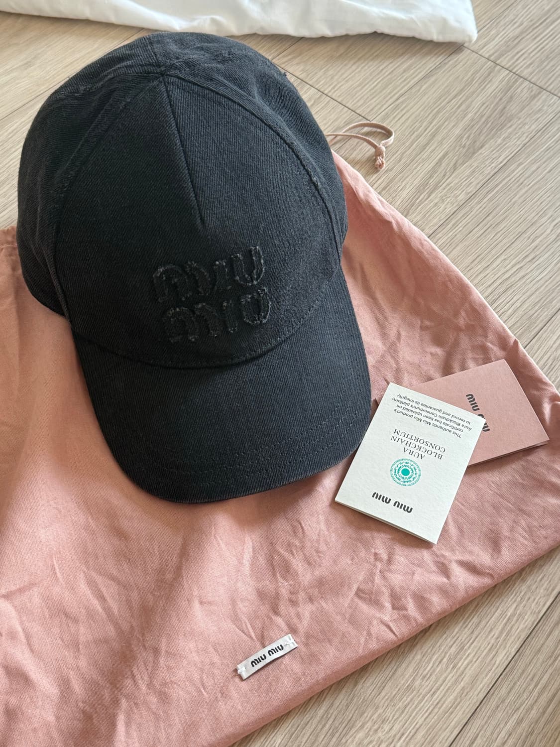 미우미우 데님 베이스볼 캡 M 상품이미지1
