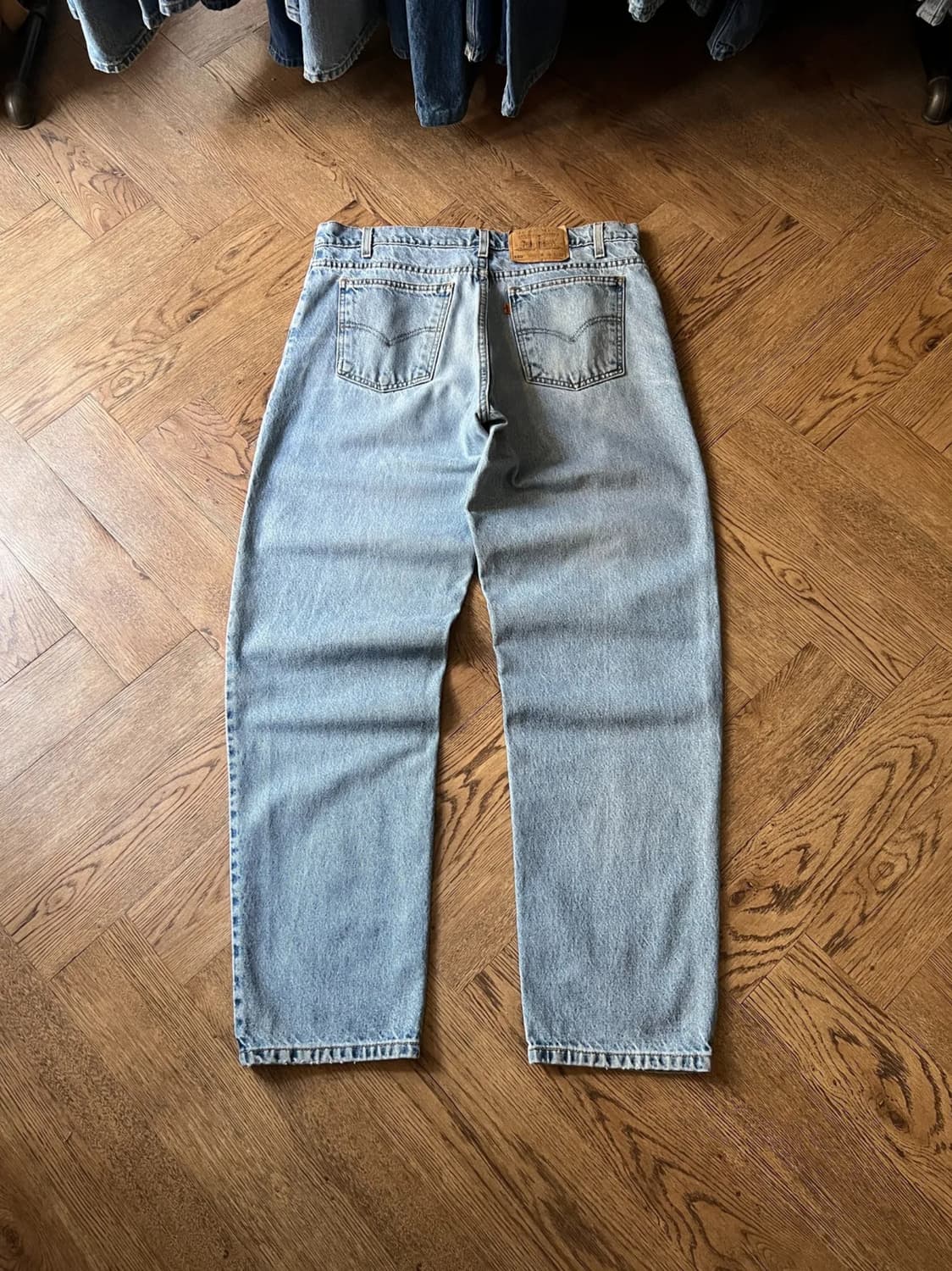 [36]90's 리바이스 USA 550 오렌지탭 빈티지 워싱 데님 팬츠 상품이미지1