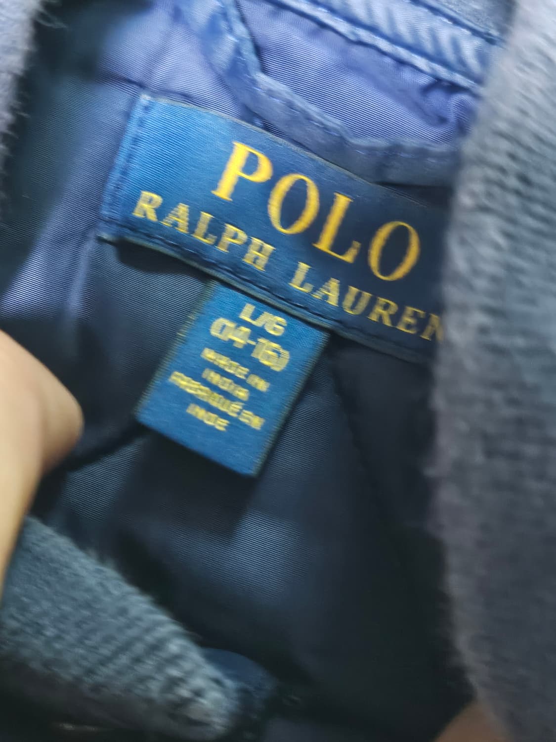 폴로랄프로렌 네이비 퀼팅 자켓 S 상품이미지3