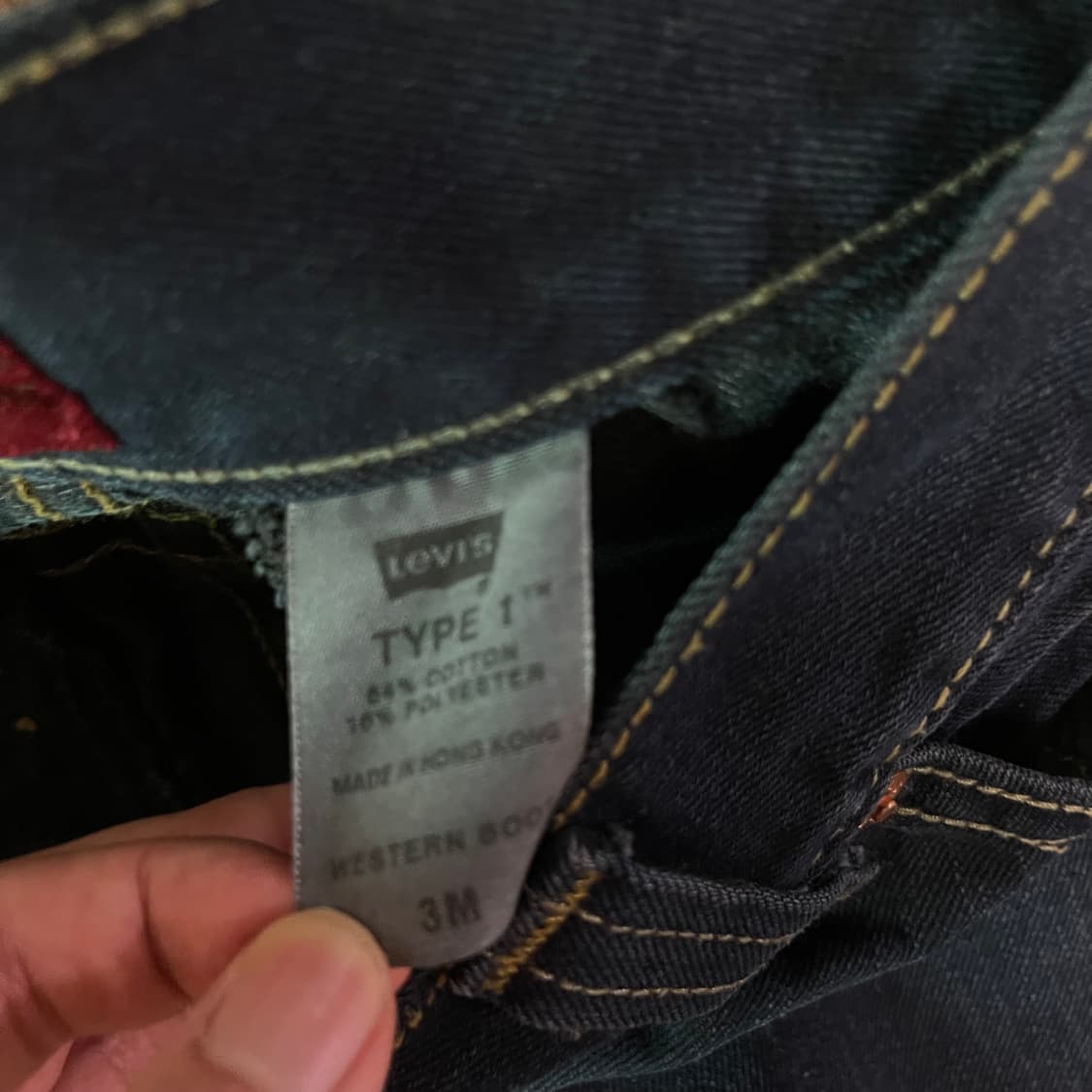 리바이스 빈티지 TYPE1 웨스턴 부츠컷데님팬츠 3M 상품이미지5