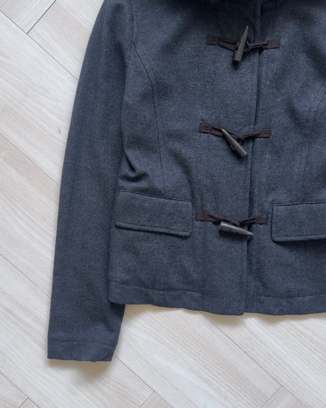 [C'est Privee] Rabbit Wool Duffle Coat 상품이미지2