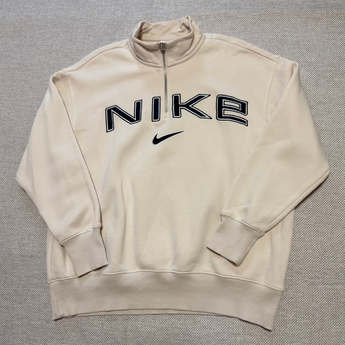 나이키 스펠아웃 빅로고 하프집업 맨투맨 상품이미지1