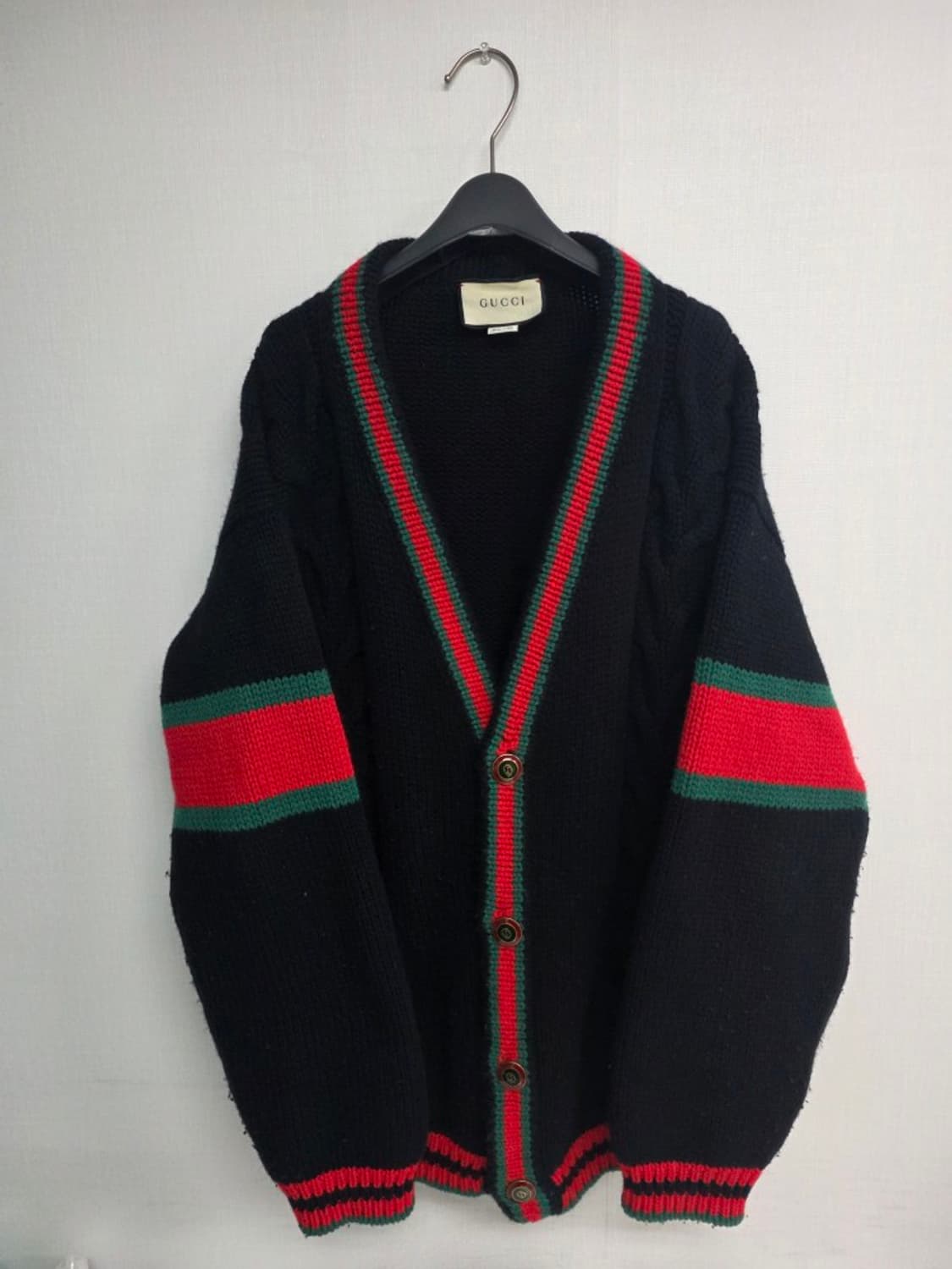 구찌 케이블 가디건 사이즈 105~110 상태 최상급 상품이미지1