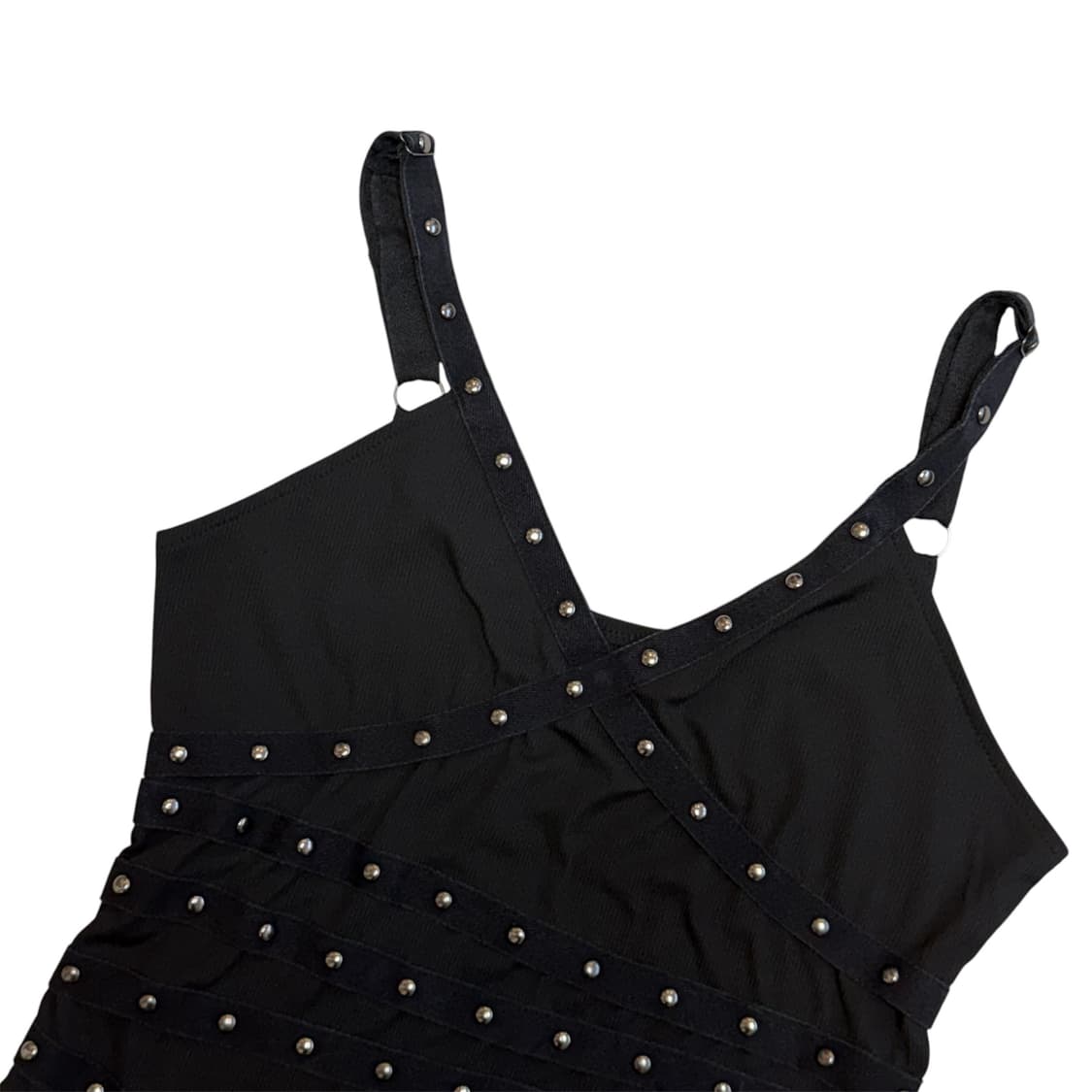 10s 고스펑크 무드 스트랩 스터드 탑 상품이미지3
