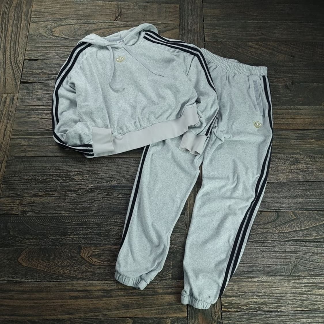 [아디다스] 불꽃 로고 패치 후드 스웻 셋업 M18837 상품이미지1