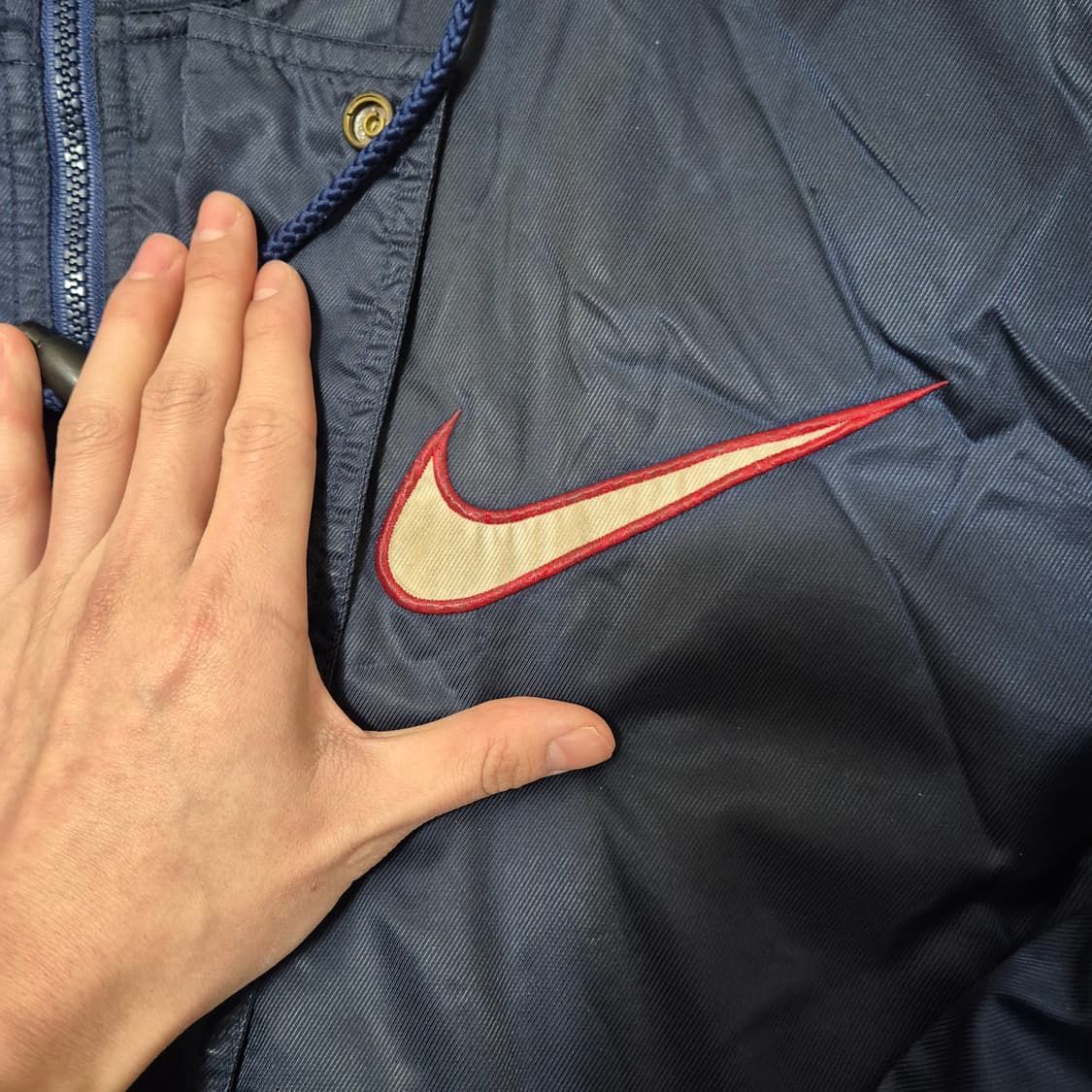 나이키 90s 올드스쿨 빅로고 돕바 롱패딩 L(100) 상품이미지4