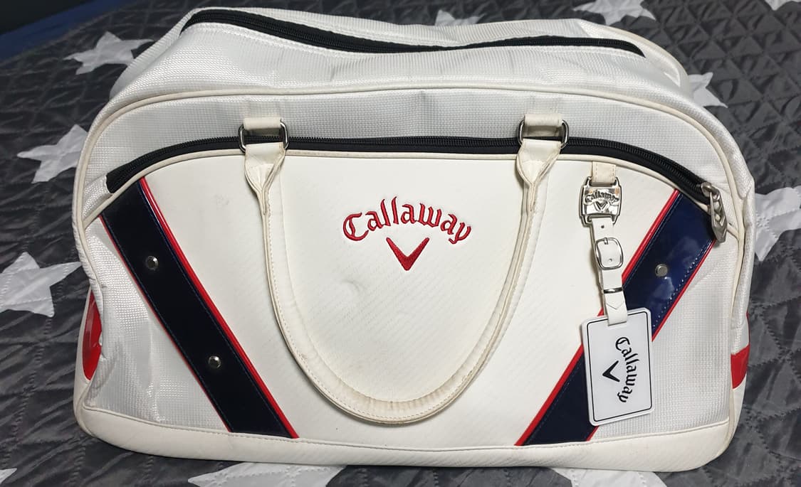 캘러웨이 보스턴백 (화이트 레드 네이비) 상품이미지1