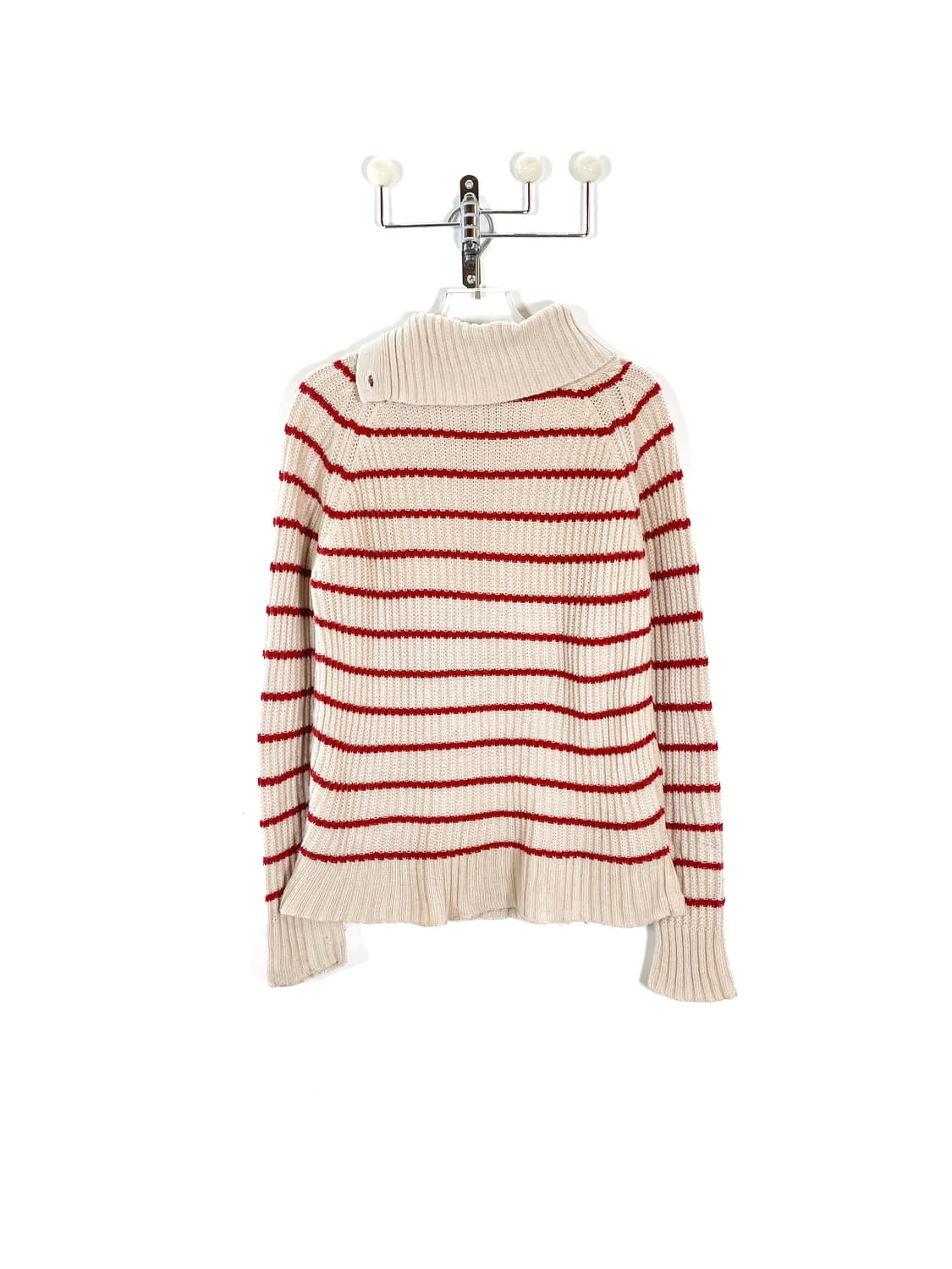 빈티지 스트라이프 세인트 버튼 울 스웨터 상품이미지6