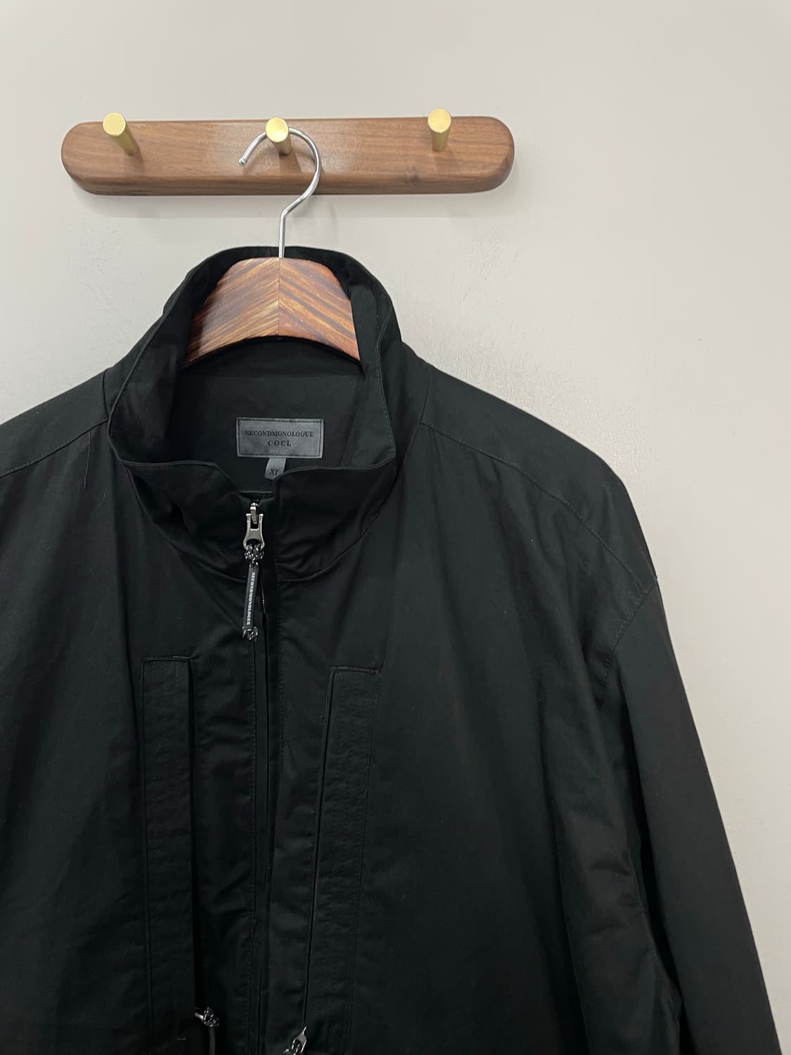 세컨드모놀로그 컨템포러리 블랙 크롭 필드 자켓 H1535 상품이미지3