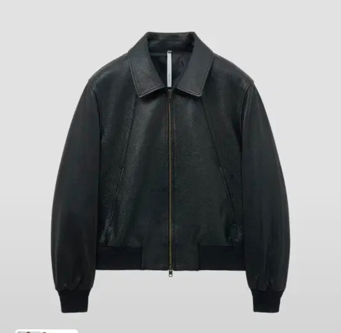 48)블랙 노이어 고트 슈렁큰 레더 블루종 자켓 상품이미지3