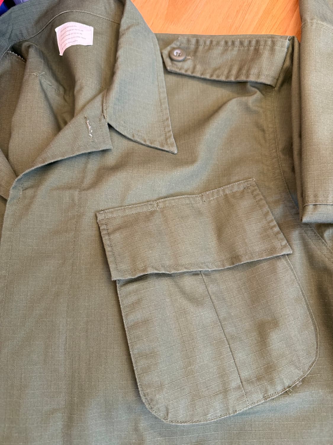 US ARMY 립스탑 퍼티그 자켓 상품이미지3