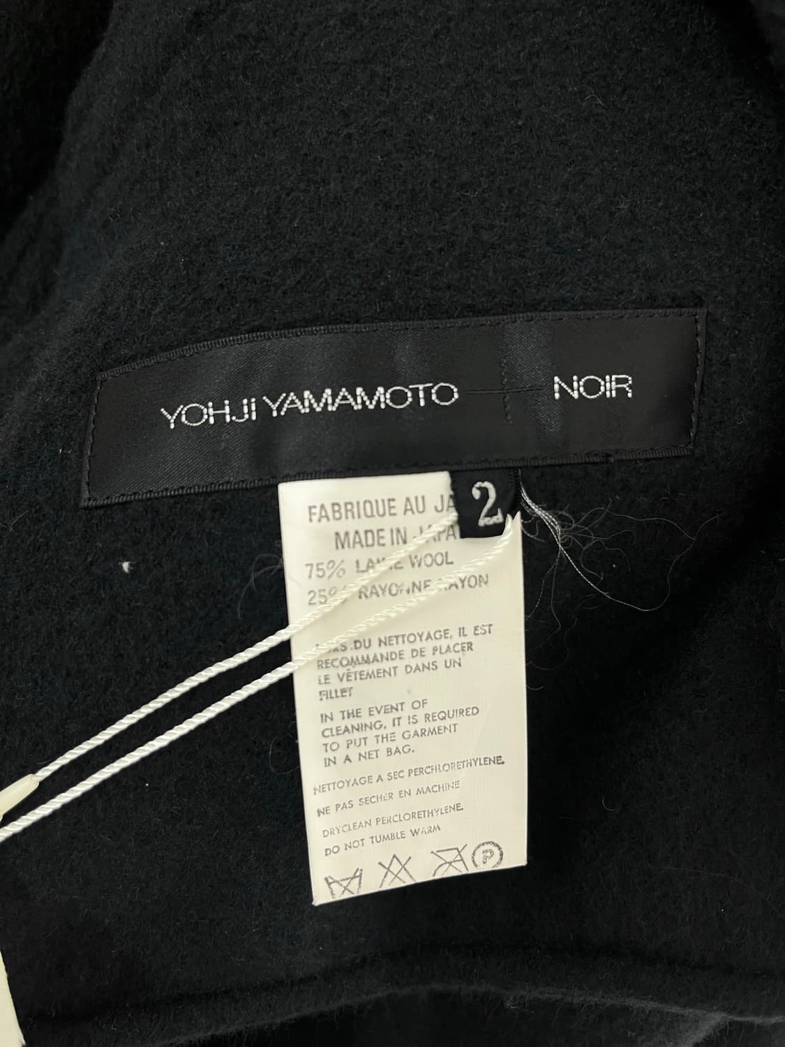 YOHJI YAMAMOTO NOIR coat 상품이미지7