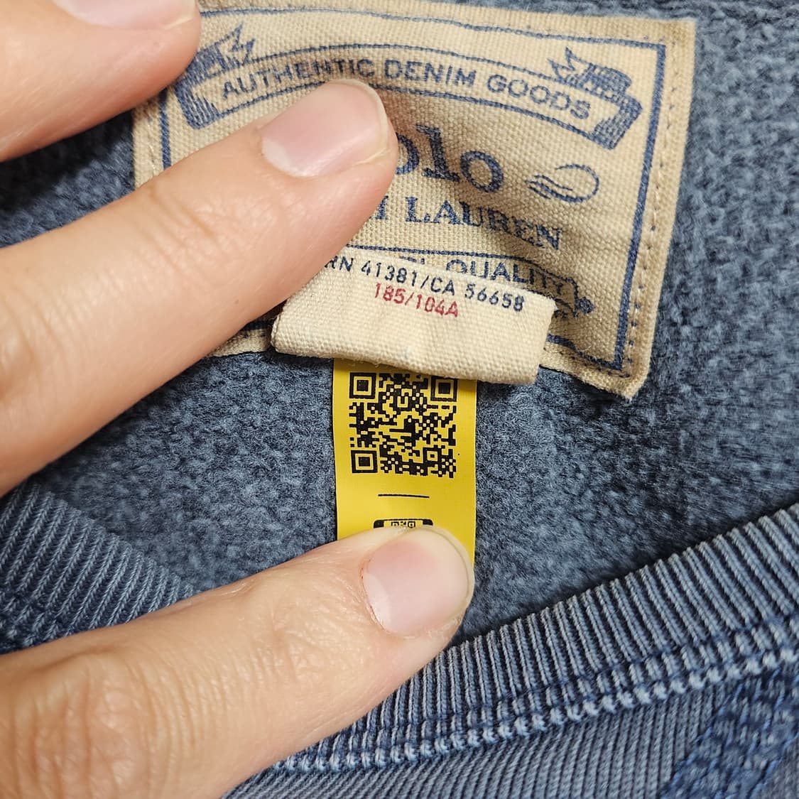 폴로 랄프로렌 네이비 맨투맨 티셔츠 105 상품이미지4