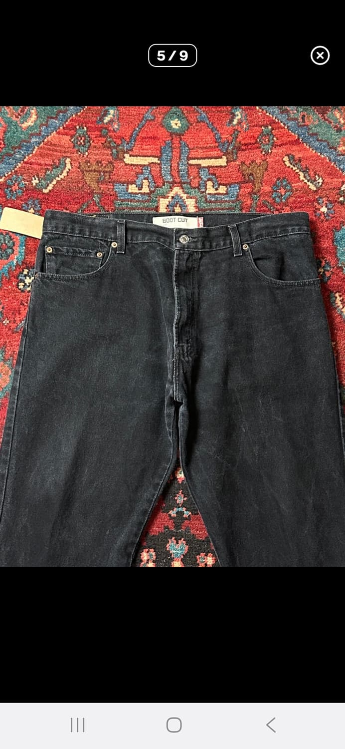 리바이스 517 부츠컷 블랙진 재판매 상품이미지4