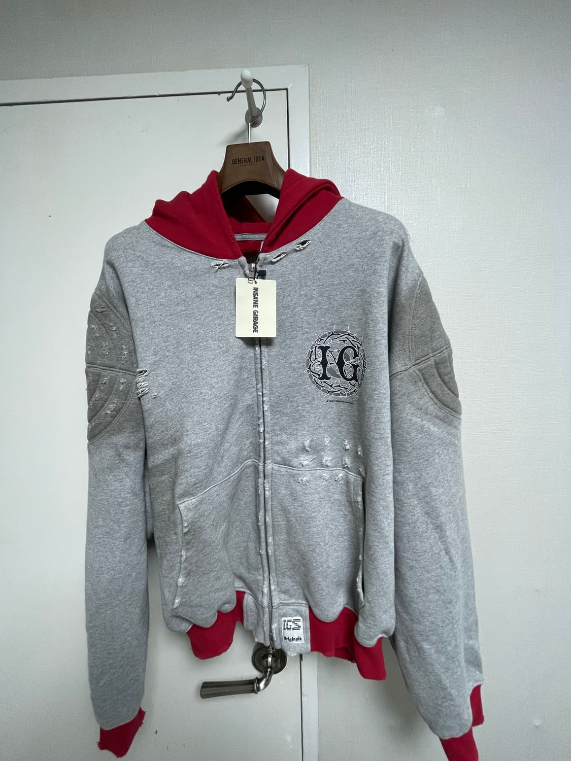 (새제품)인세인개러지 엠프티 한정 후드 집업 2사이즈 상품이미지1