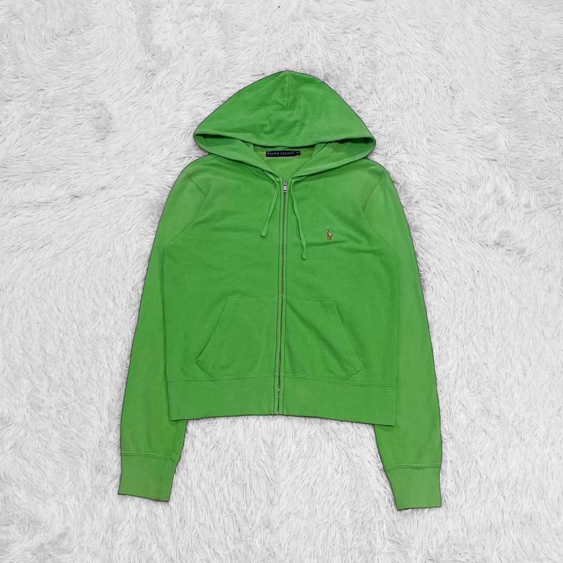 폴로 랄프로렌 포니 로고 후드집업 그린 상품이미지2