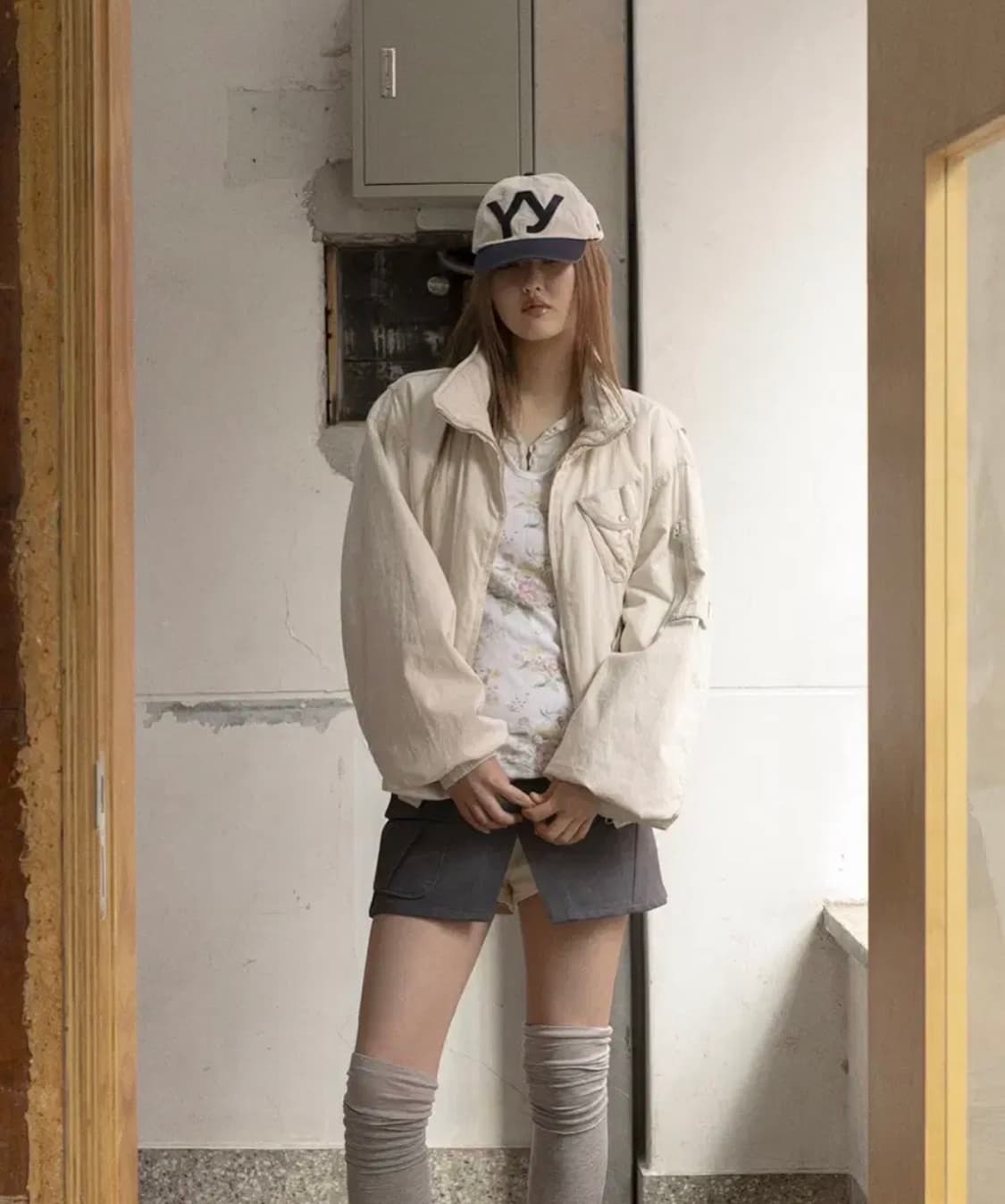 [당일배송/새상품] 오픈와이와이 코튼 볼캡 멀티 네이비, OpenYy모자 상품이미지2