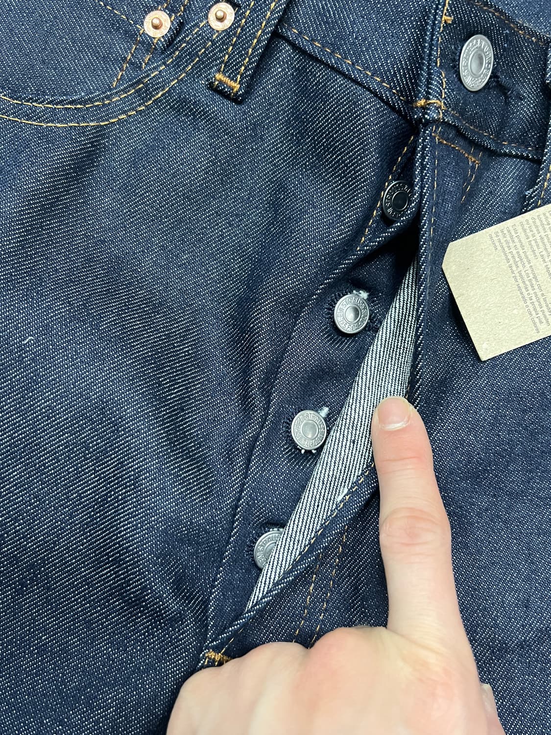 Levis 리바이스 501 버튼플라이 생지 인디고 데님 팬츠 상품이미지6