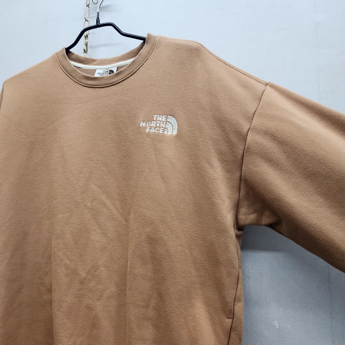 노스페이스 로고 자수/와펜 맨투맨 L(XL) 상품이미지2