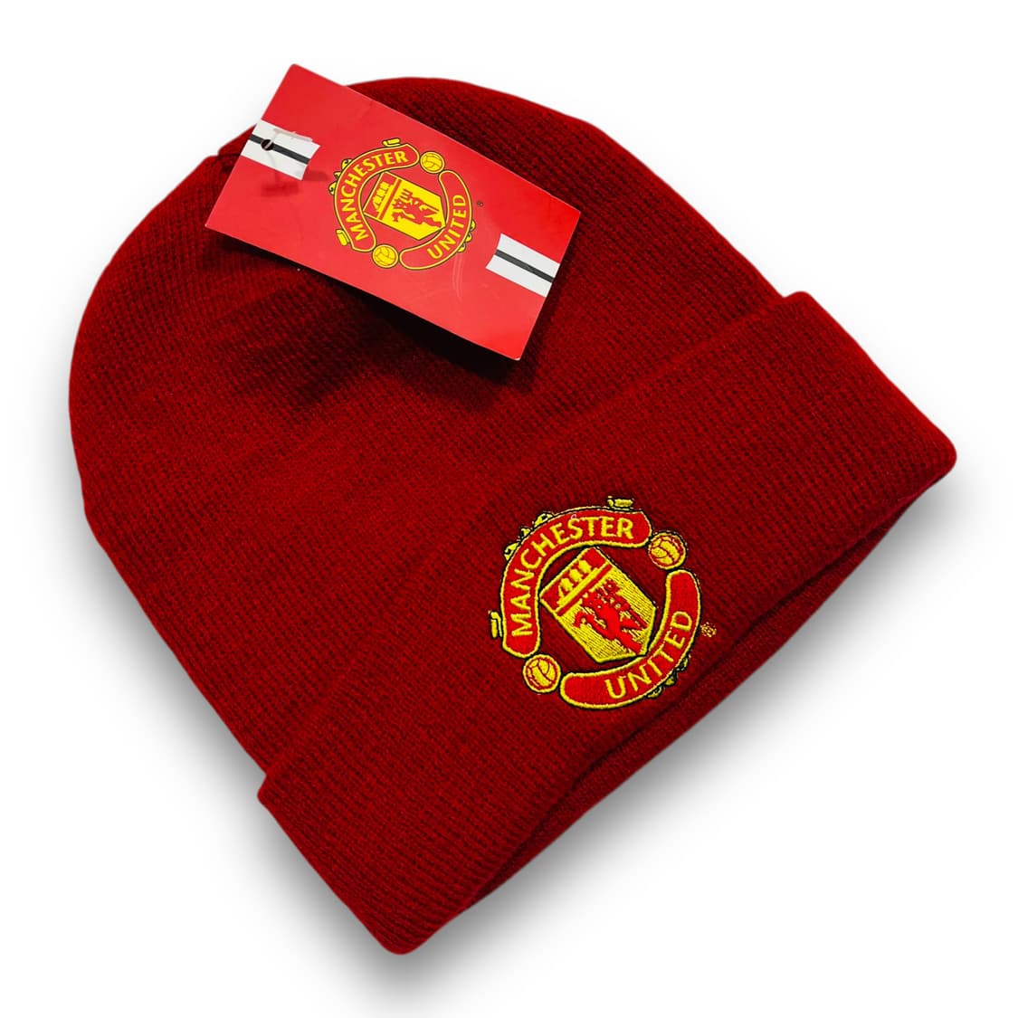 맨체스터 유나이티드 자수 로고 레드 데드스탁 비니 상품이미지3
