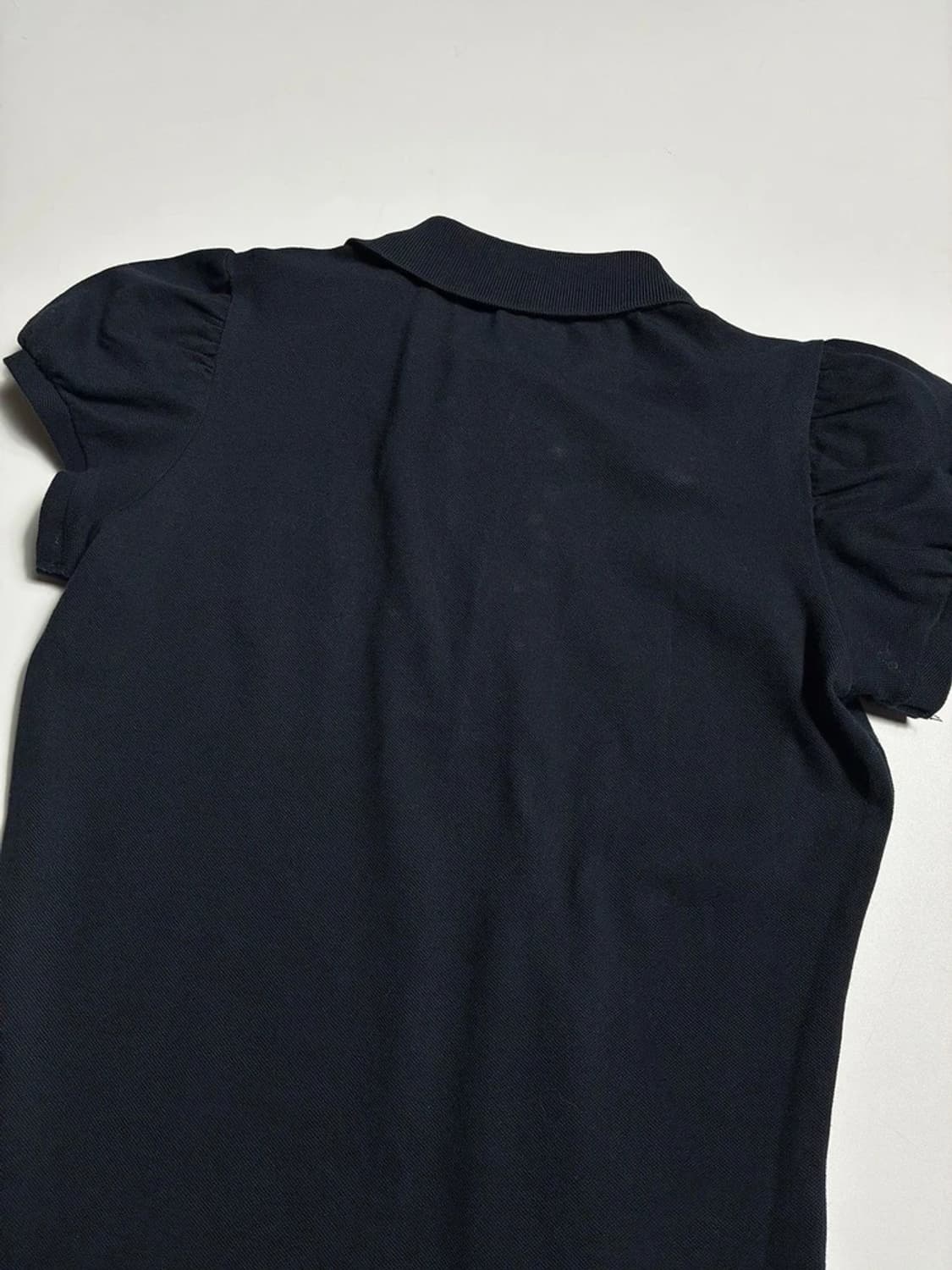 버버리 00's 블랙 퍼프 반팔 카라 티셔츠 R1786 상품이미지5