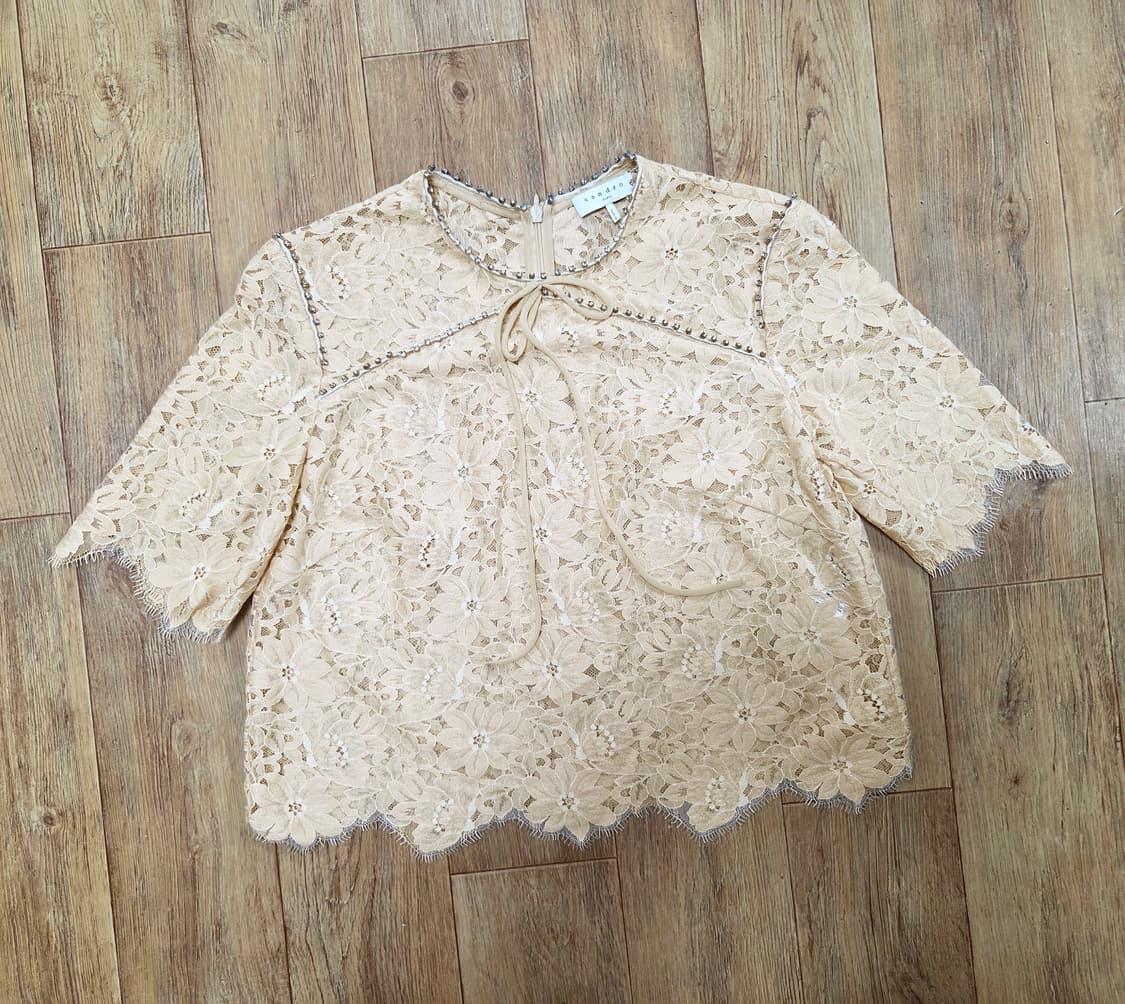 산드로(sandro) 쥬얼리 레이스블라우스 55-66 상품이미지4