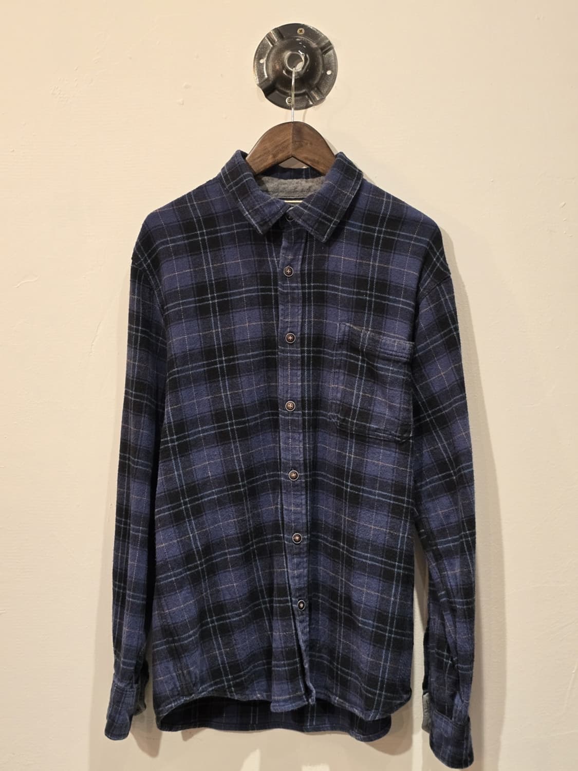 Lee Blue Plaid Flannel Shirt 상품이미지1