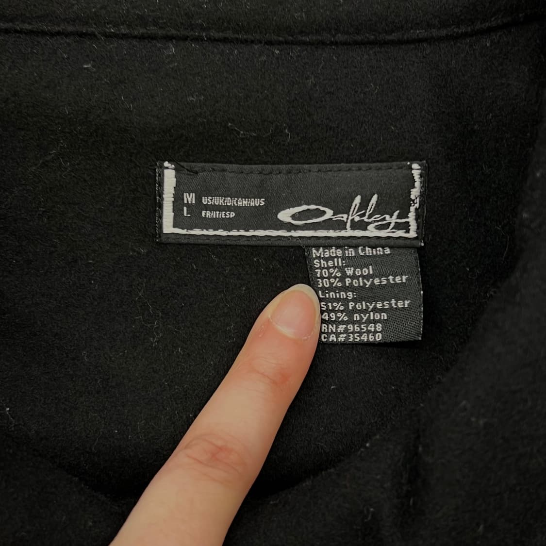 오클리 펑크자수 울 코트 r2499 상품이미지5