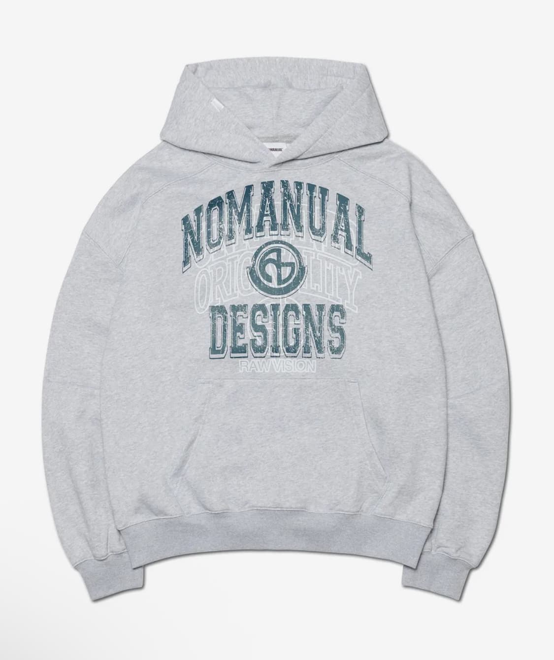 노매뉴얼 아치 그래픽 후드 그레이 XL 상품이미지1