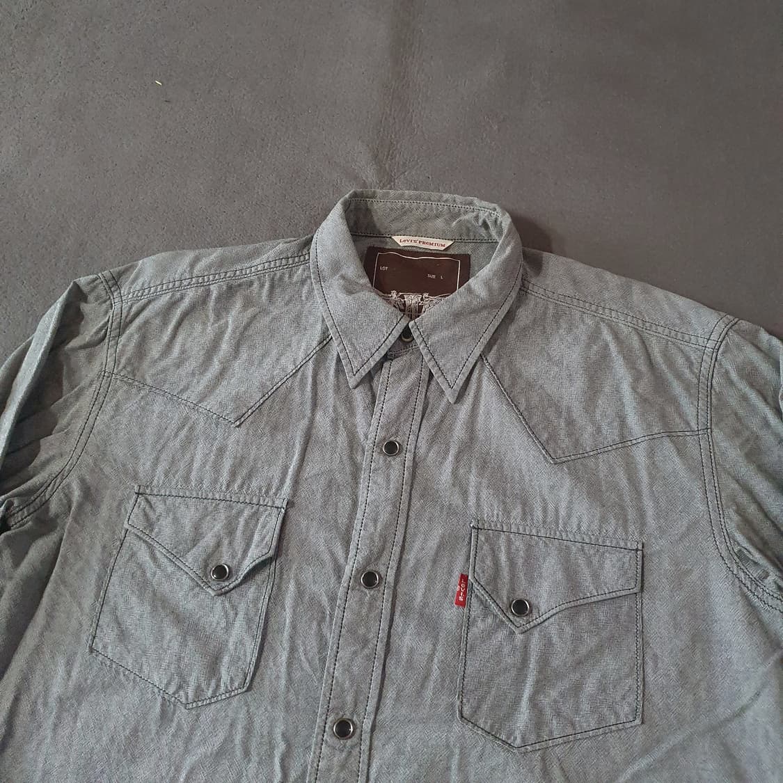 Japan 리바이스 프리미엄 웨스턴 셔츠 L 상품이미지1