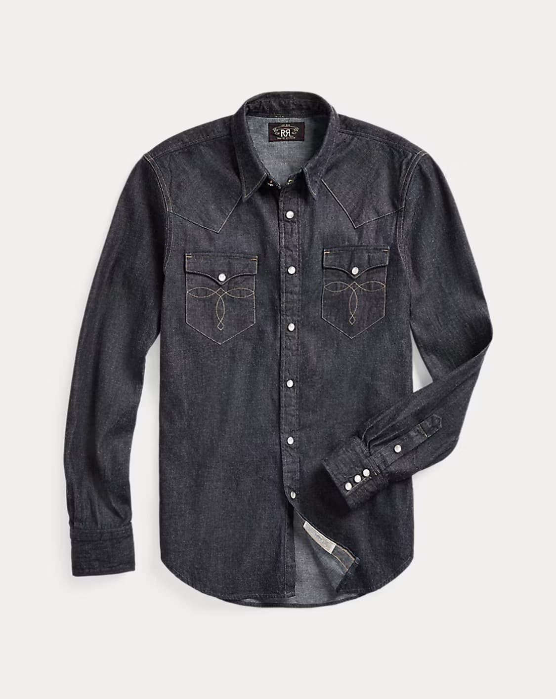 RRL 슬림핏 데님 웨스턴 셔츠 상품이미지1