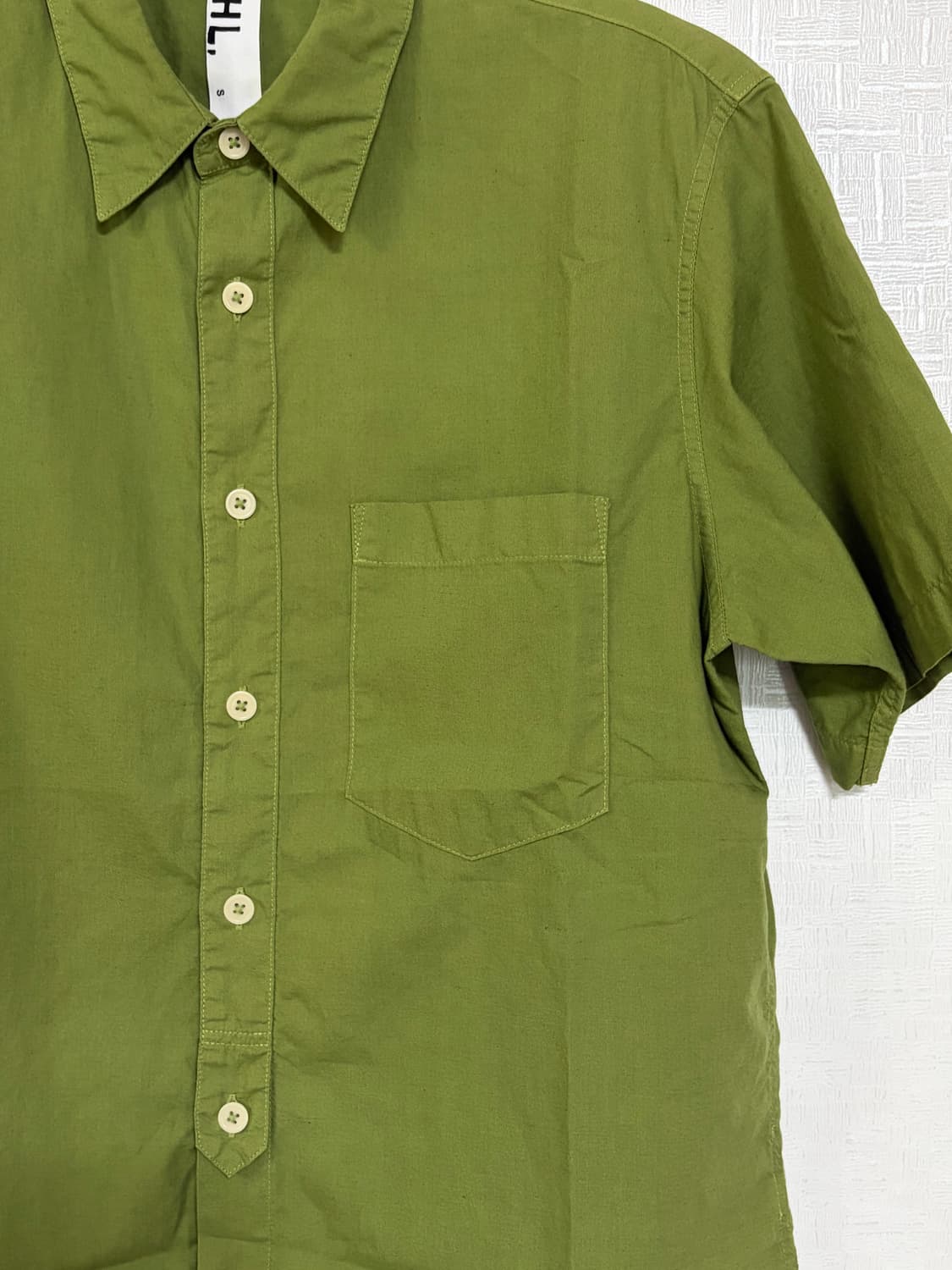 MHL green pocket shirts S size 상품이미지4