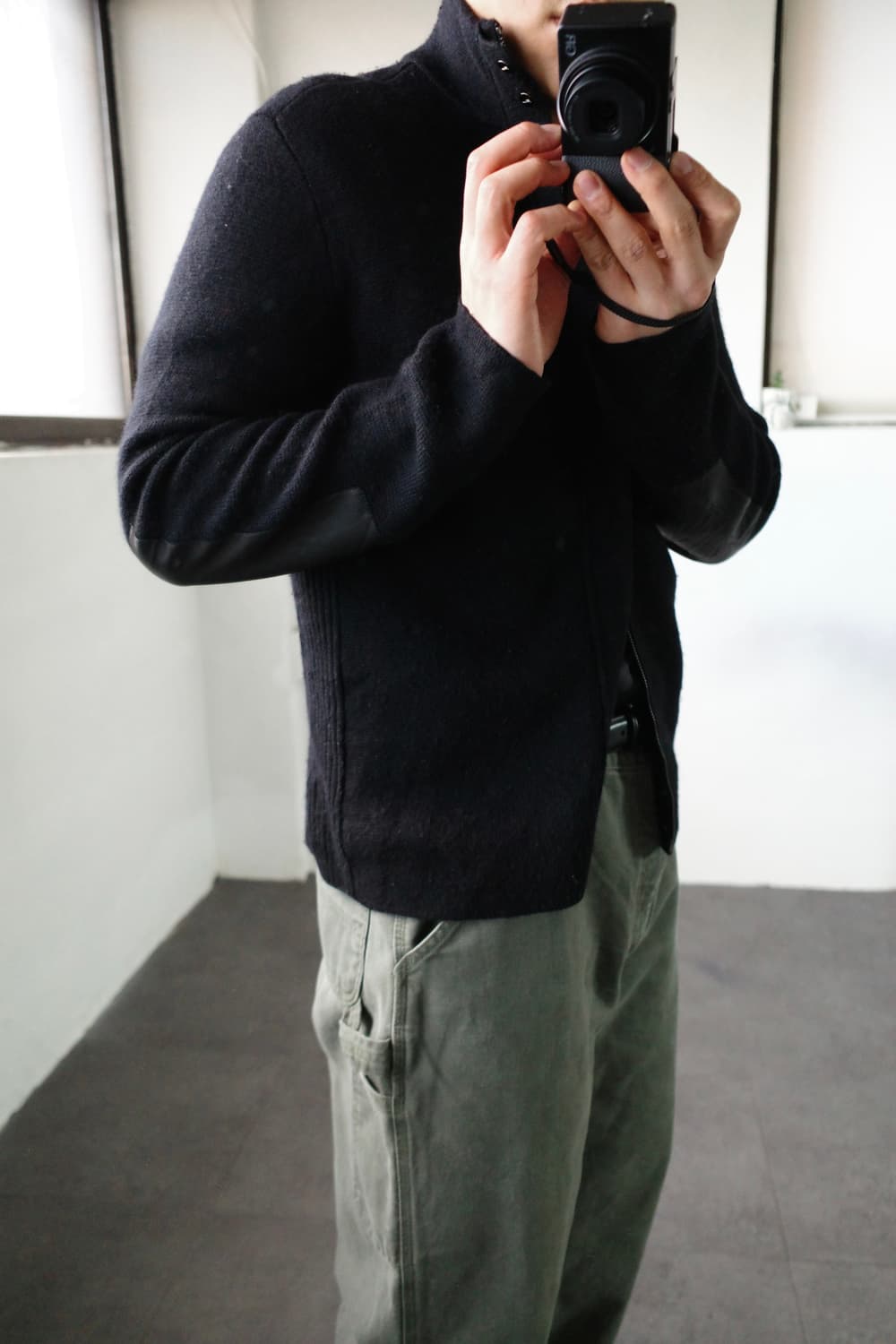 폴로 니트 집업 상품이미지1