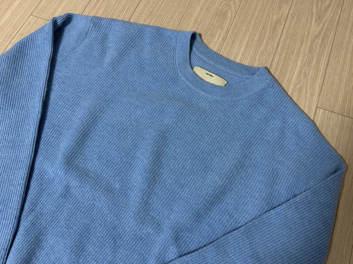 포터리/베이비 캐시미어 컴포트 크루넥 니트 삭스/1 상품이미지1