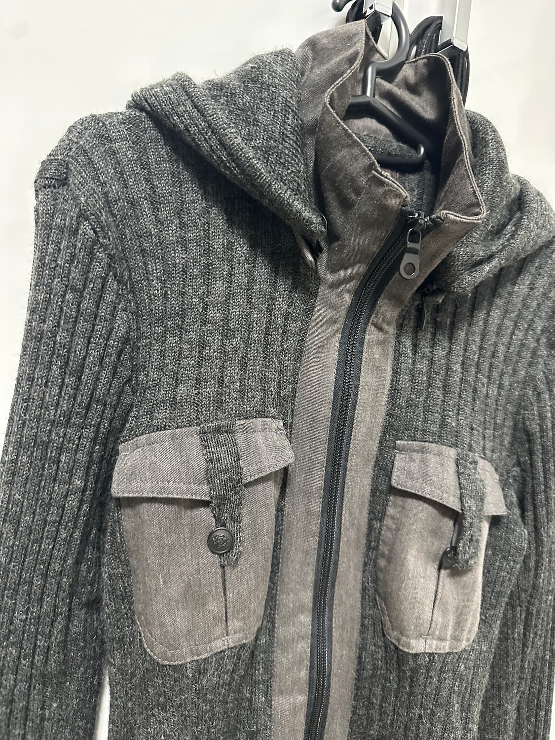 니트 포켓 투웨이 집업 상품이미지3