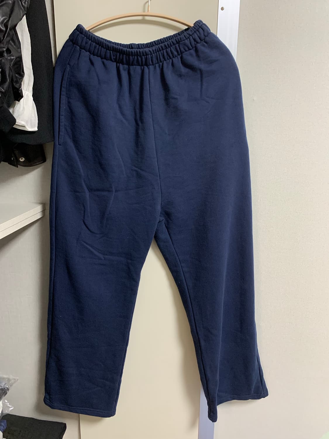 애프터먼데이 스웻팬츠 네이비/브라운 일괄 상품이미지3