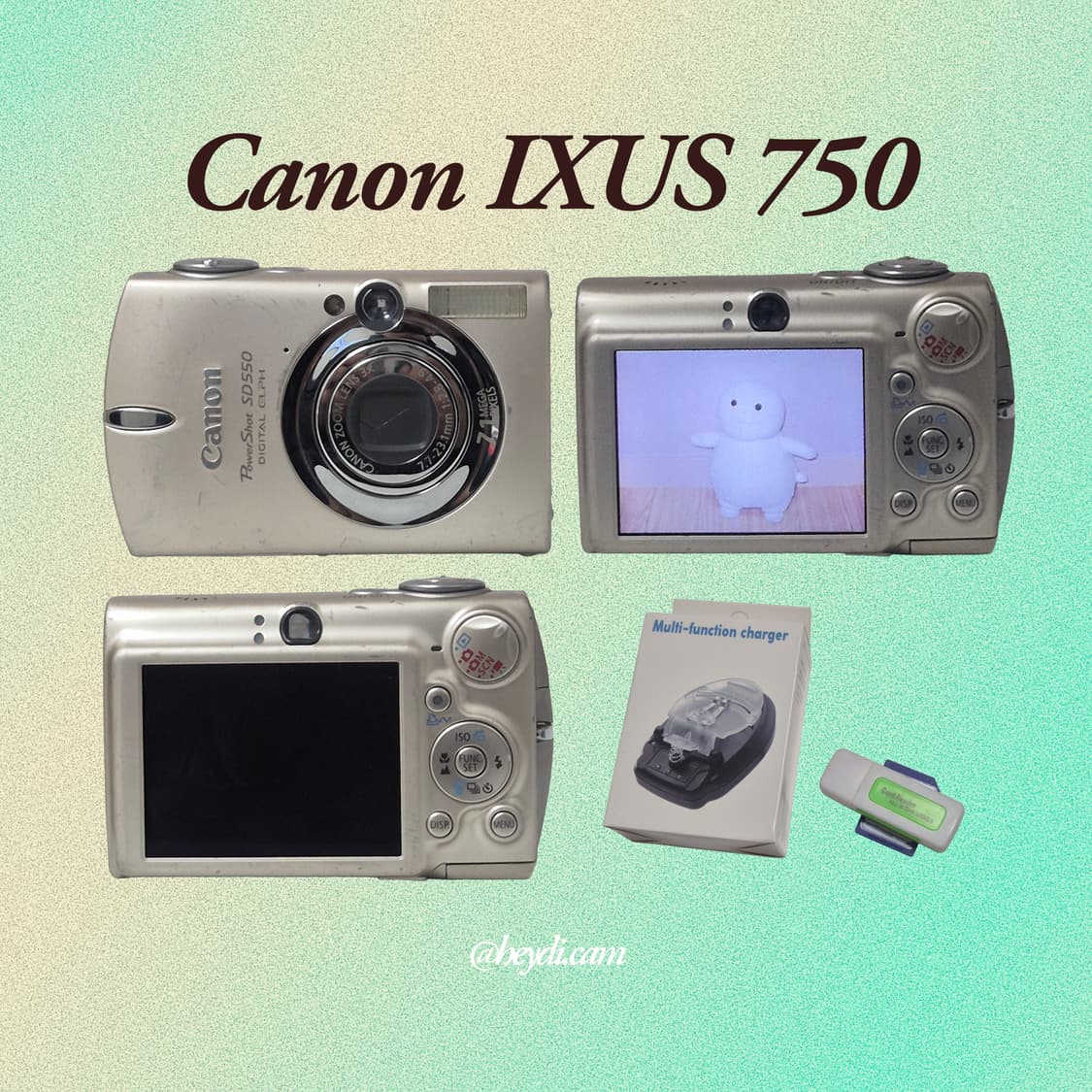 (아일릿 원희) 캐논 ixus750 IXY700 골드 상품이미지2