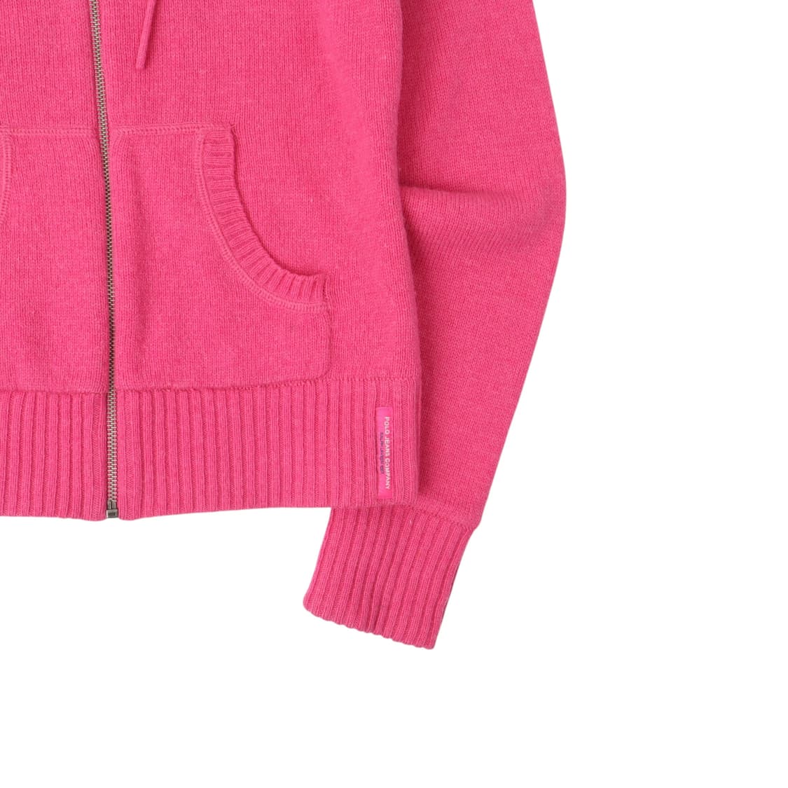 폴로진스 핑크 램스울 니트 써멀 후드집업 상품이미지4